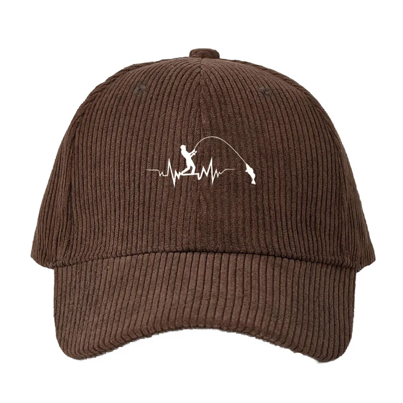 Fishing Hat - Gorra de béisbol de pana personalizable