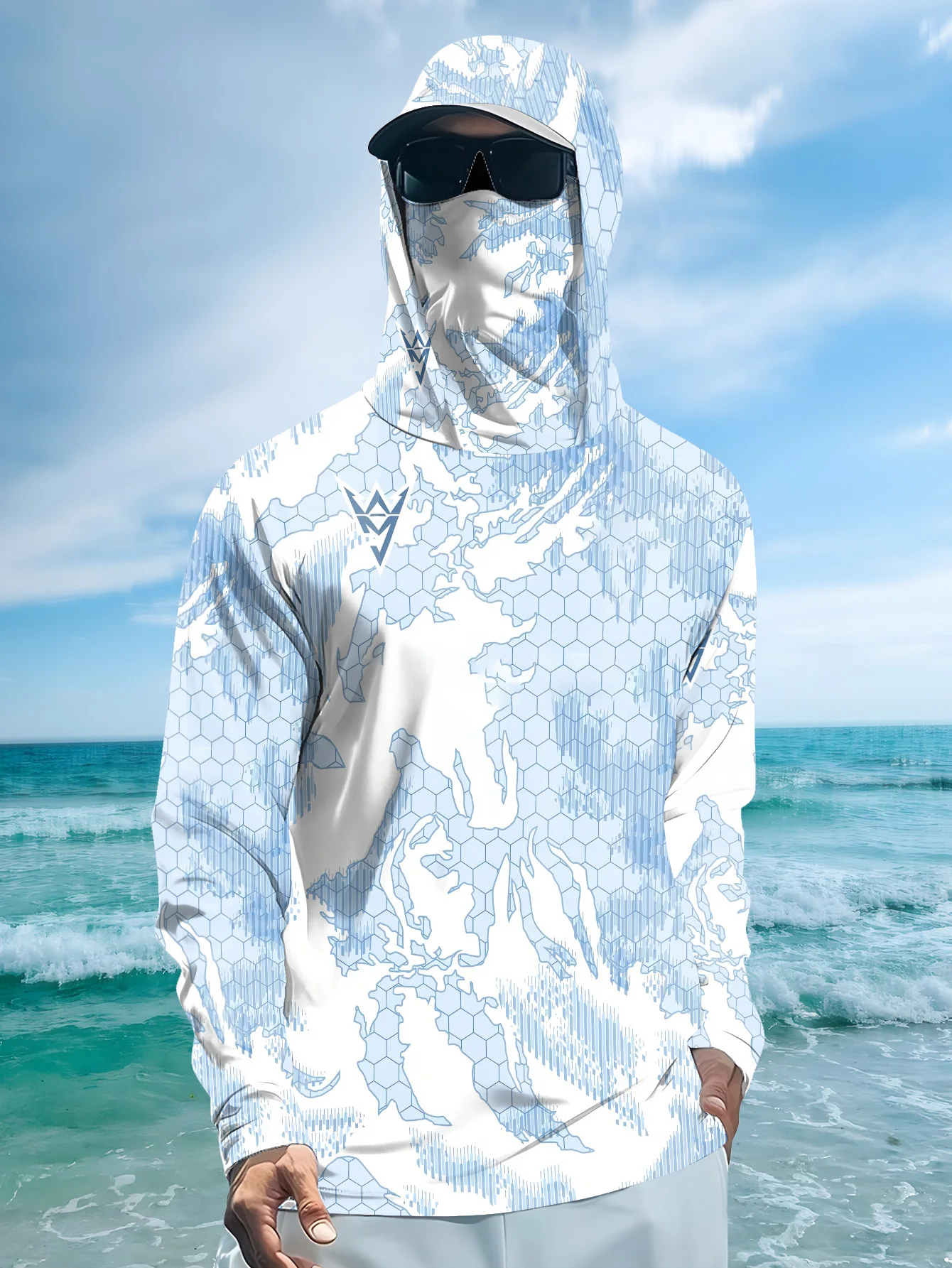 Fishing Mask Sun Protection - Camisa de Pesca Resistente a los