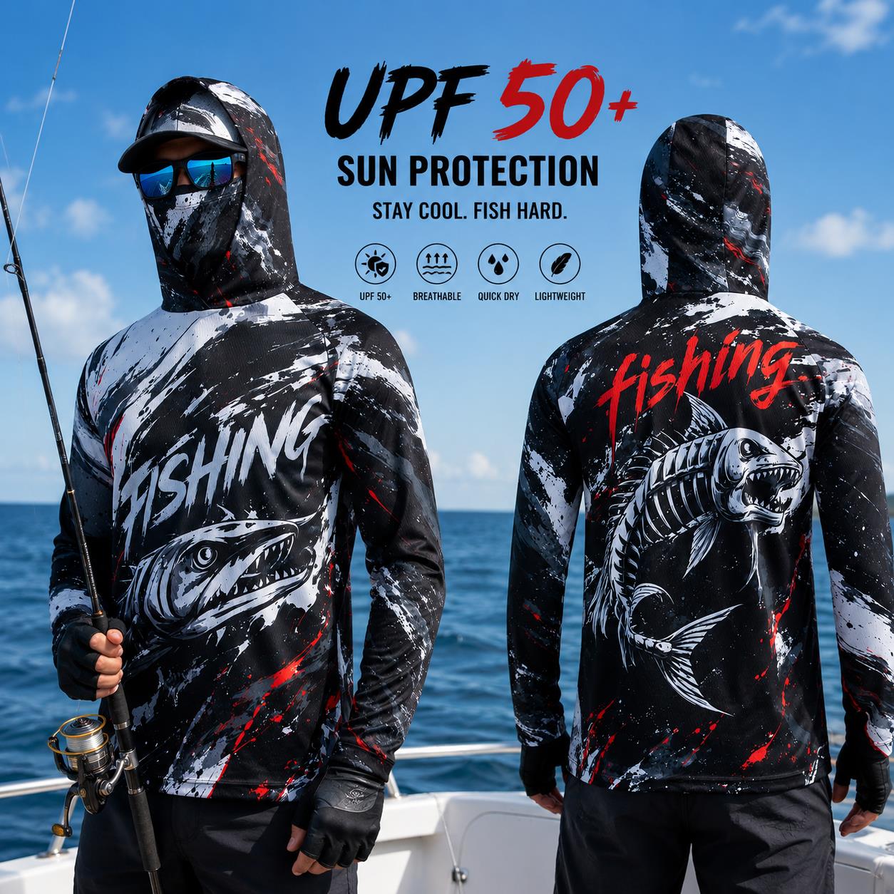 Fishing Hoodie - Sudadera de Pesca para Hombre de