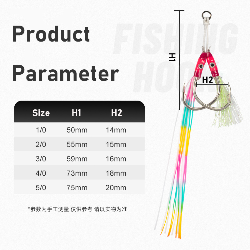 2 pares/bolsa de anzuelos lumi - Fishing Backpack reseña y precio