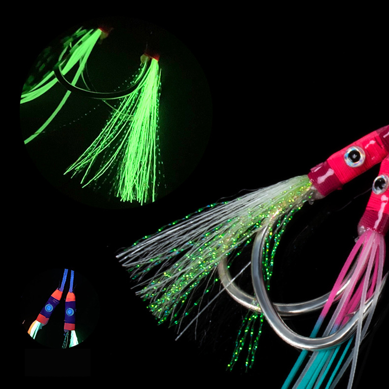 2 pares/bolsa de anzuelos lumi - Fishing Backpack reseña y precio