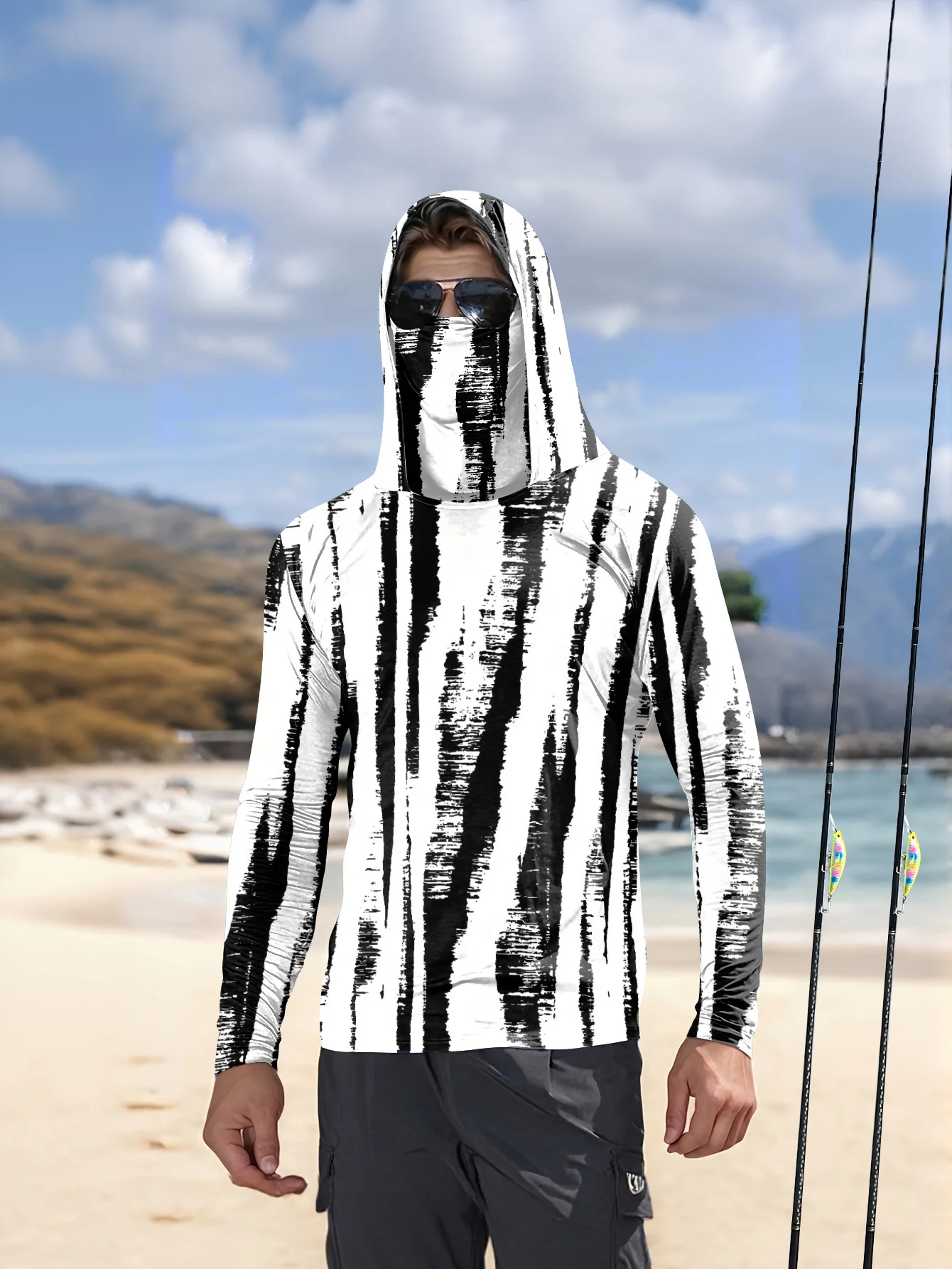 Sudadera con capucha para pesc - Fishing Mask Sun Protection reseña y precio