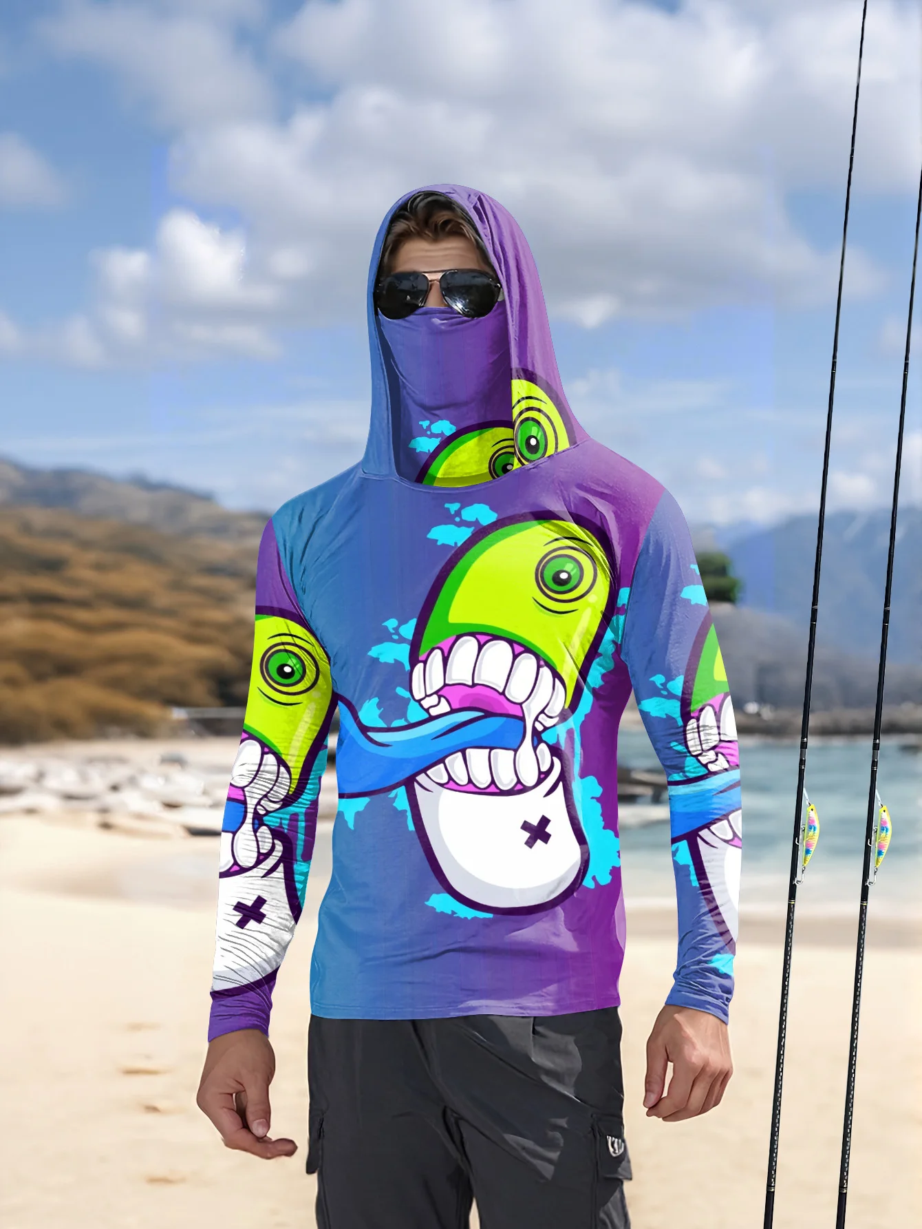 Sudadera con capucha de pesca  - Fishing Mask Sun Protection reseña y precio