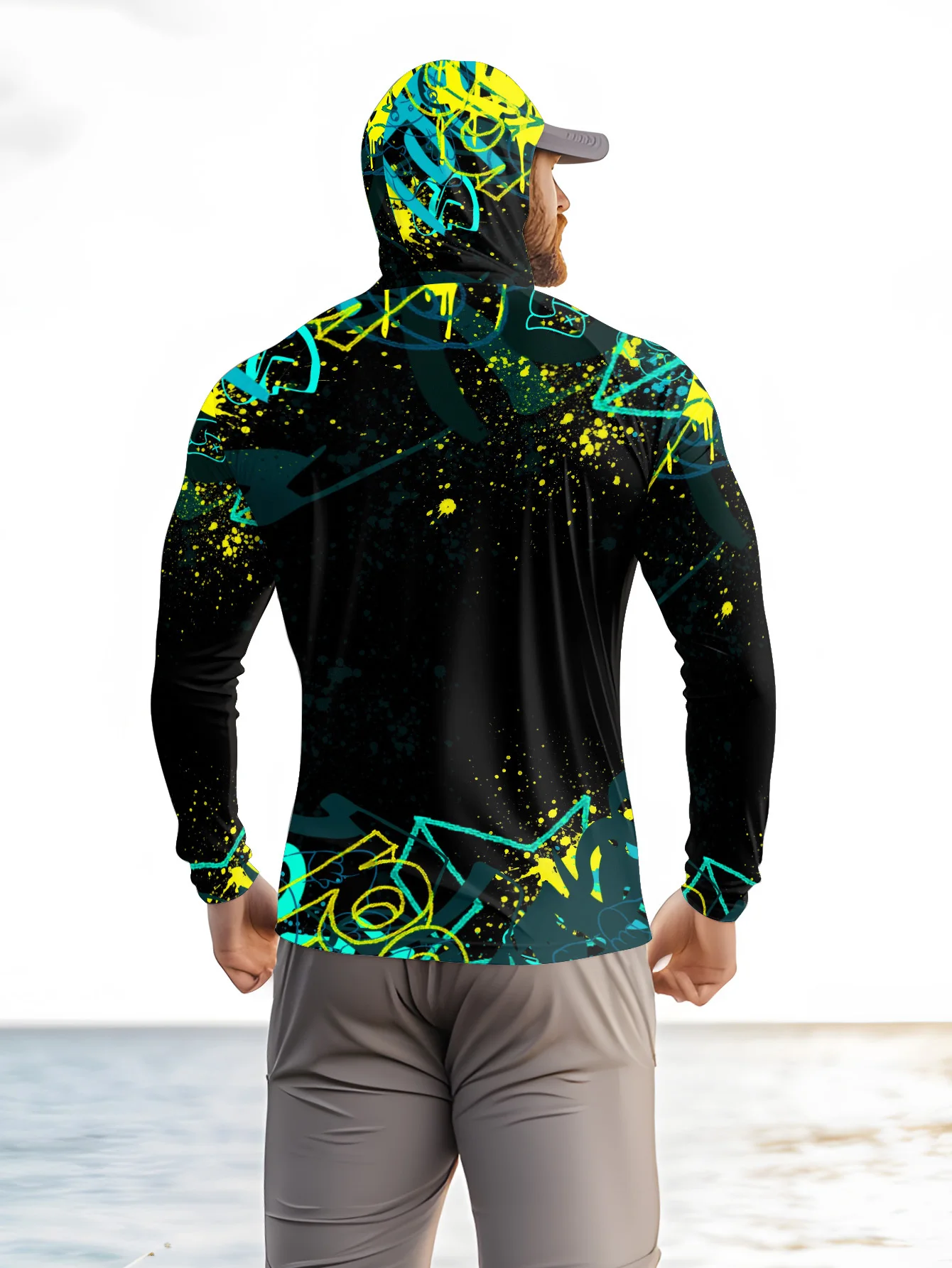 Sudadera con capucha para pesc - Fishing Mask Sun Protection reseña y precio