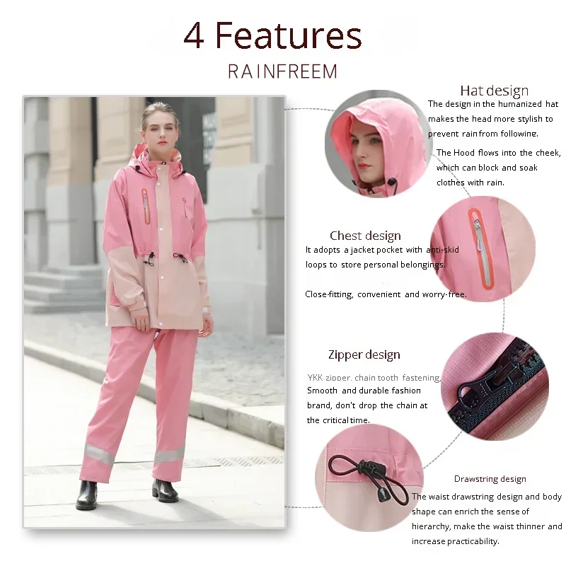 Traje de Lluvia de Dos Piezas  - Fishing Pants Waterproof reseña y precio