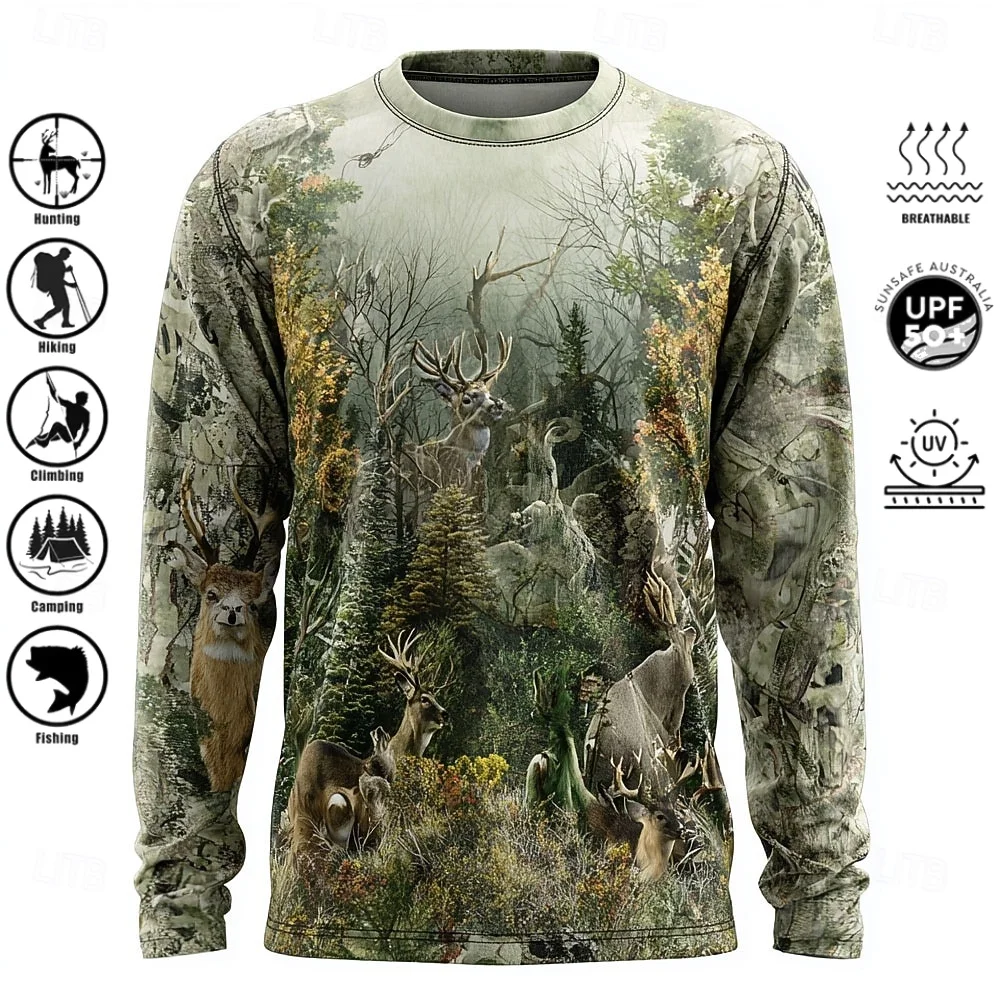 Camiseta de manga larga para h - Fishing Shirt Uv Protection reseña y precio