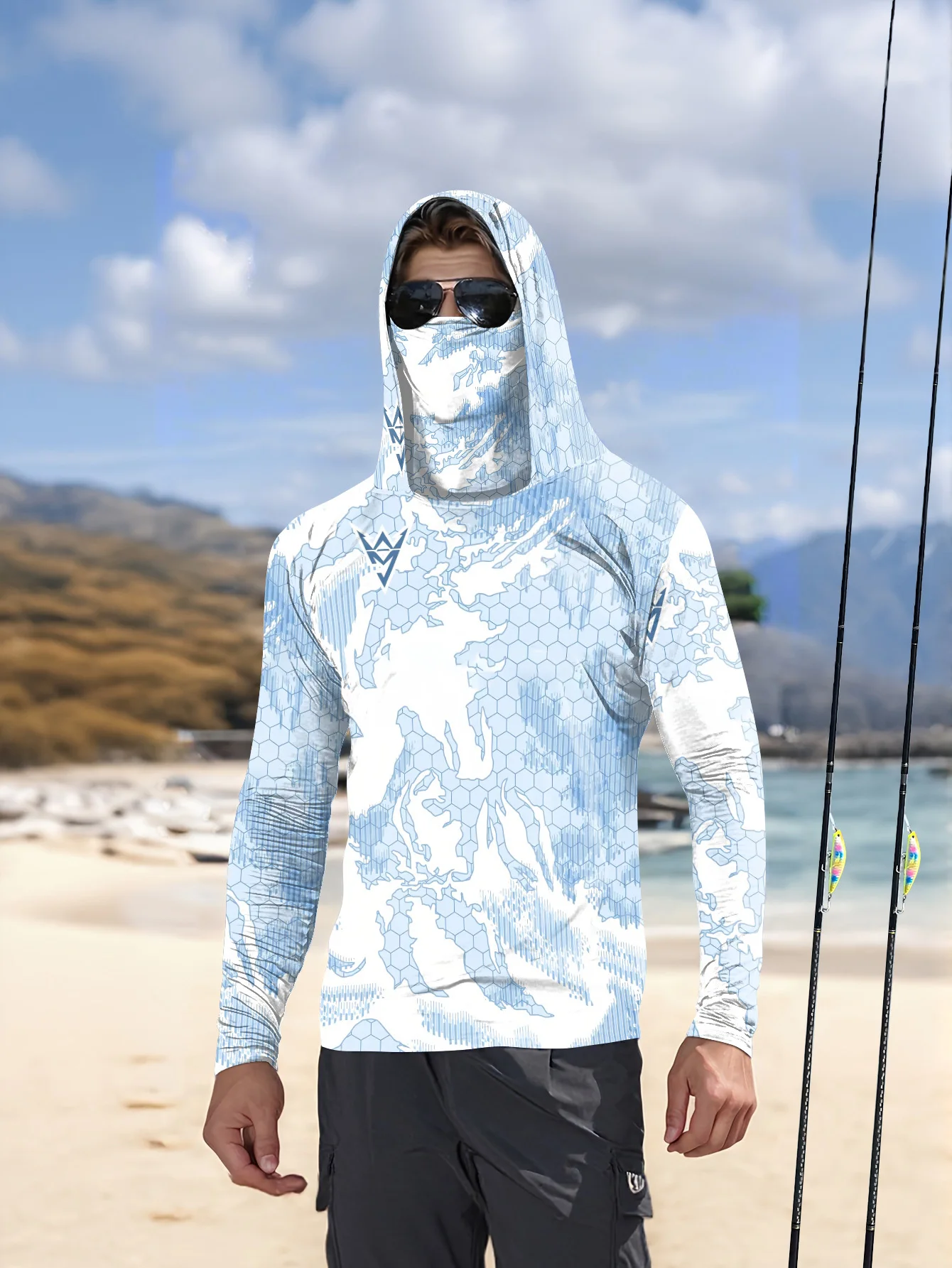 Camisa de Pesca Resistente a l - Fishing Mask Sun Protection reseña y precio