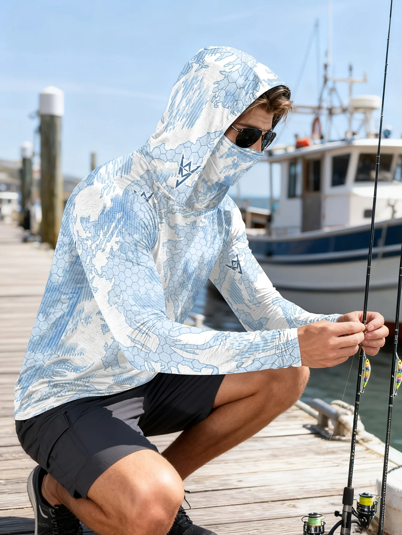 Camisa de Pesca Resistente a l - Fishing Mask Sun Protection reseña y precio