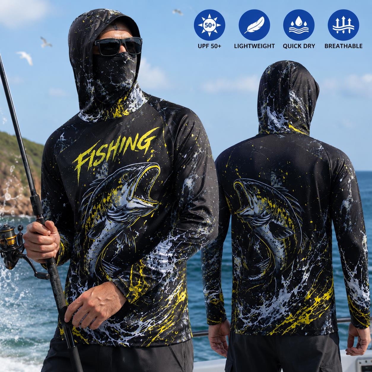 Sudadera de Pesca para Hombre  - Fishing Hoodie reseña y precio